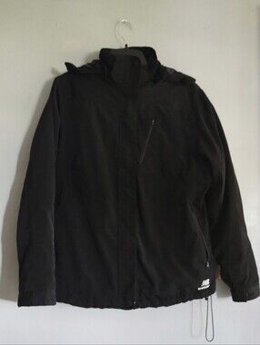 New Balance Black Ski/Snow Jacket with Hood